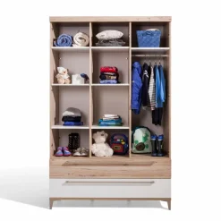 New Paidi Kleiderschrank Remo 124 x 199 cm Eiche Bordeaux