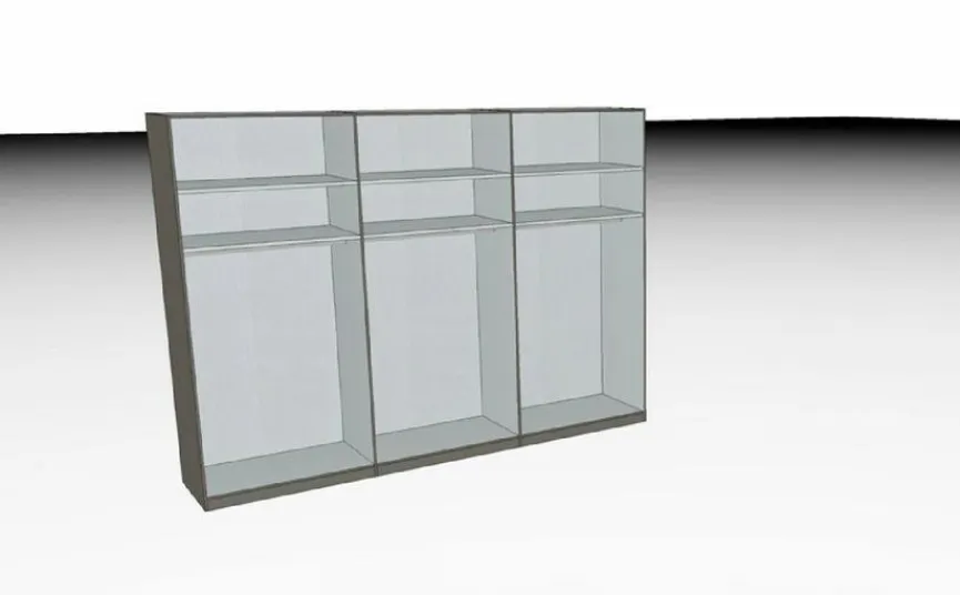 New Musterring Kleiderschrank San Diego 300 x 216 cm Weiß