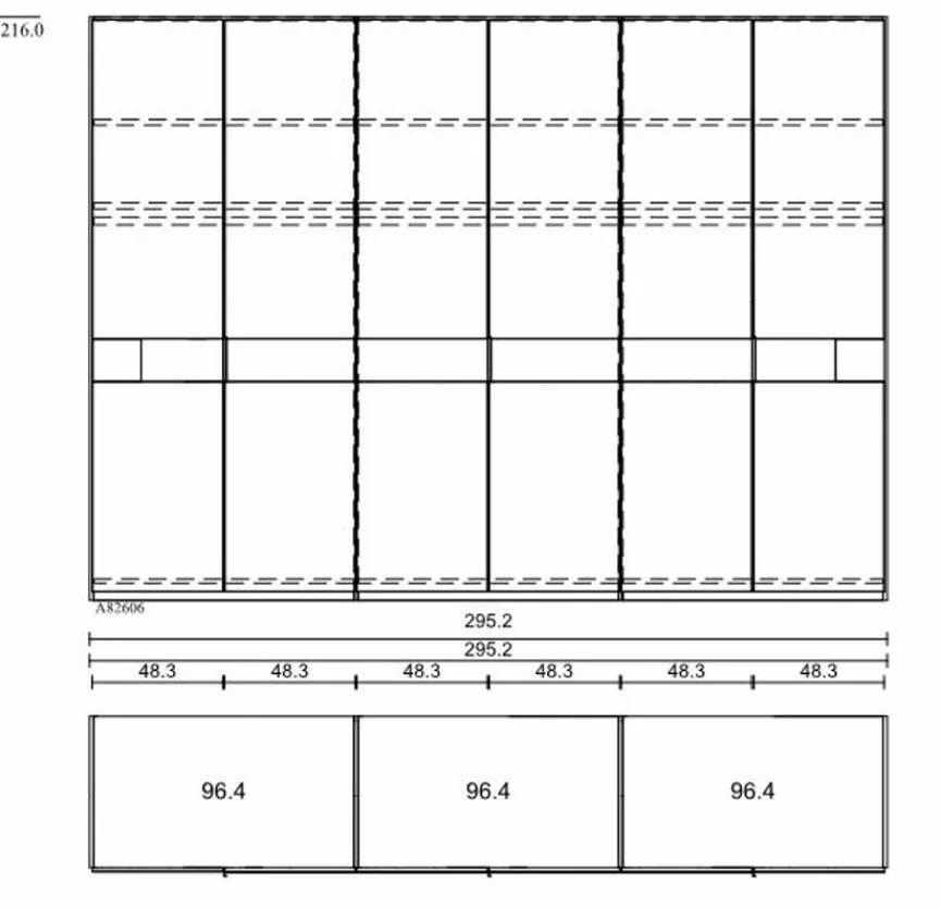 Clearance Musterring Kleiderschrank San Francisco 300 x 216 cm Champagner
