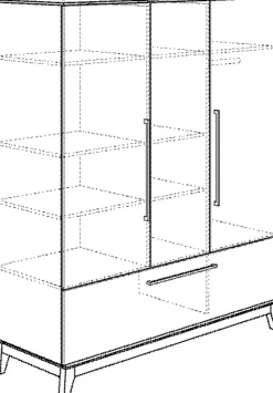 Hot Paidi Kleiderschrank Sten 171 x 200 cm Grau