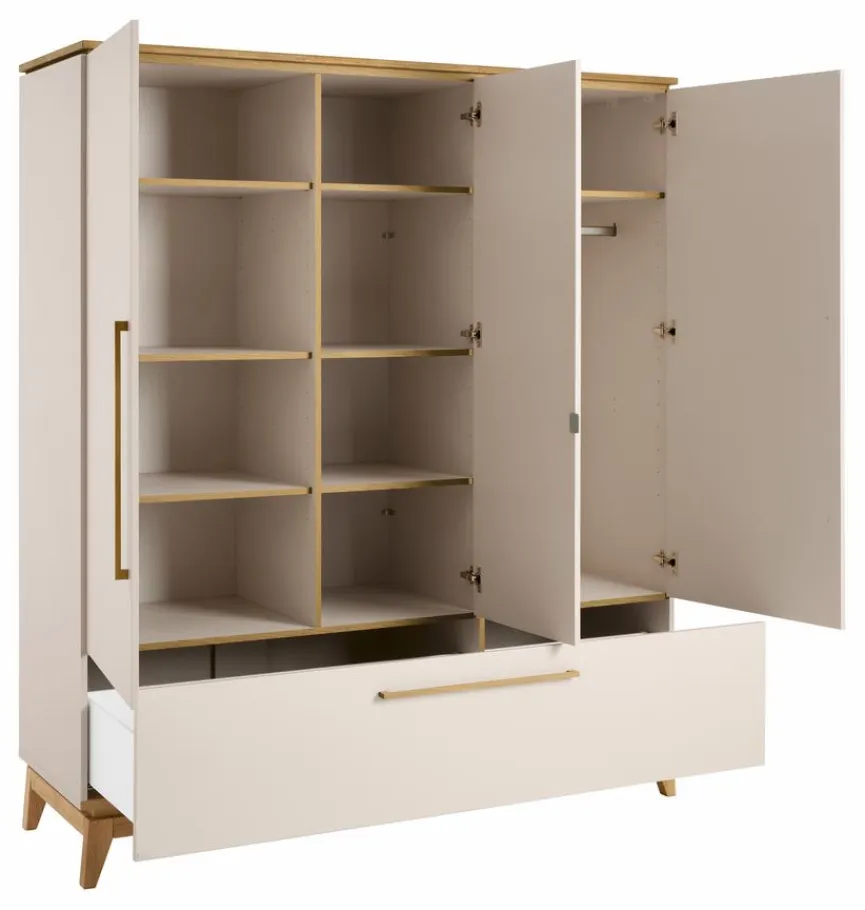 New Paidi Kleiderschrank Stiene 171 x 200 cm Cashmere-Beige