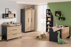 Online Paidi Kleiderschrank Tomke 126 x 205 cm Eiche Bordeaux