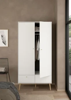 Tvilum Kleiderschrank 2-trg Bodo Weiß