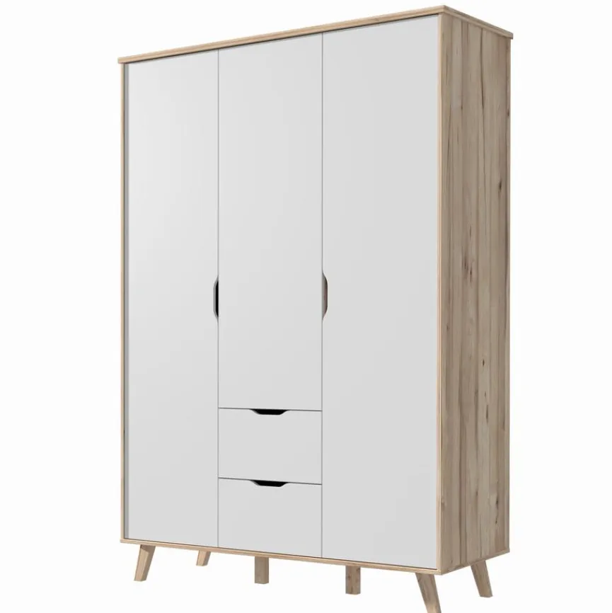 Sale FORTE Kleiderschrank Vankka 139 x 202 cm Plankeneiche
