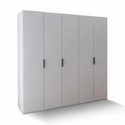 Outlet rauch ORANGE Kleiderschrank Vareno 225 x 222 cm Seidengrau