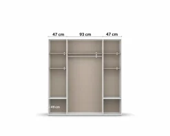 rauch BLUE Kleiderschrank Voyager 187 x 194 cm