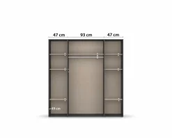 rauch BLUE Kleiderschrank Voyager 187 x 194 cm