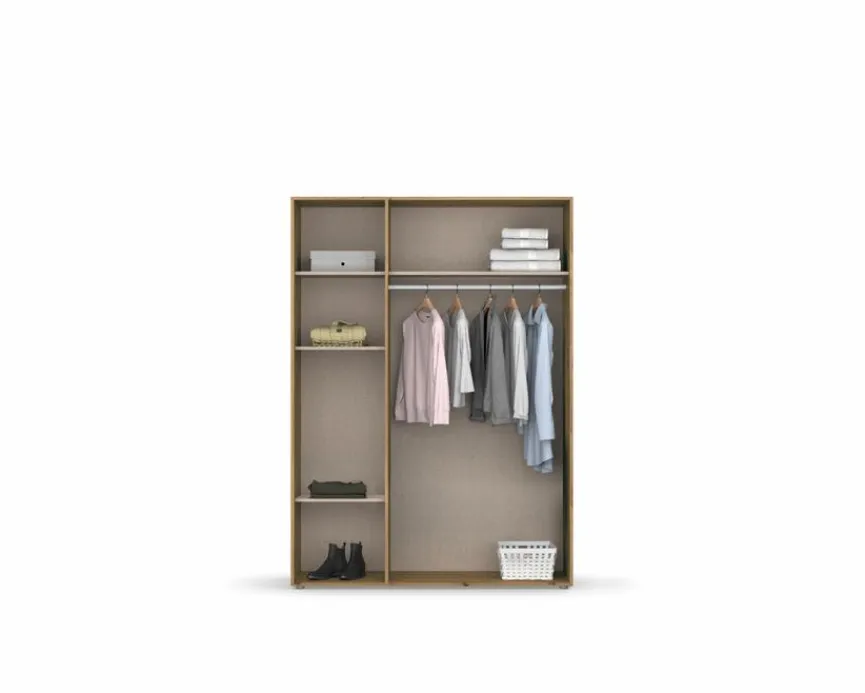 Outlet rauch BLUE Kleiderschrank Voyager 140 x 194 cm Alpinweiß