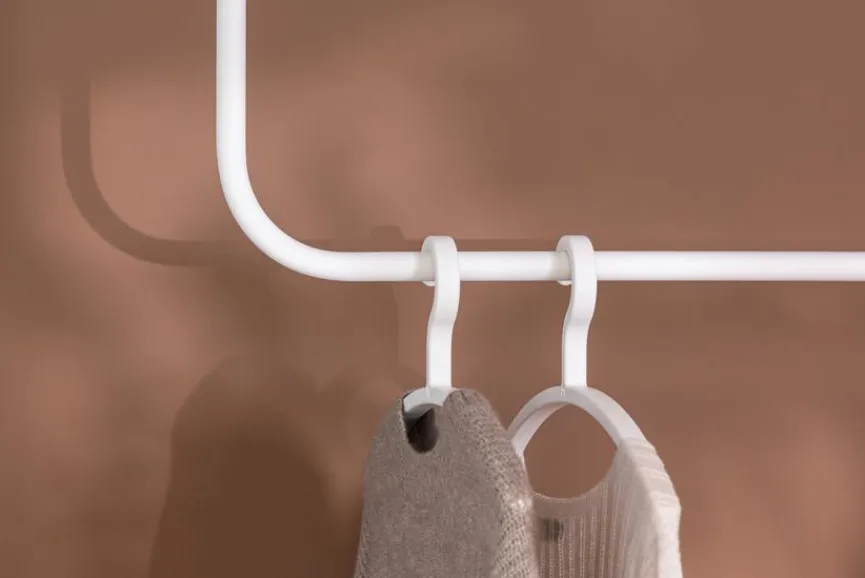 Hot Metallbude Kleiderstange Enio Weiß