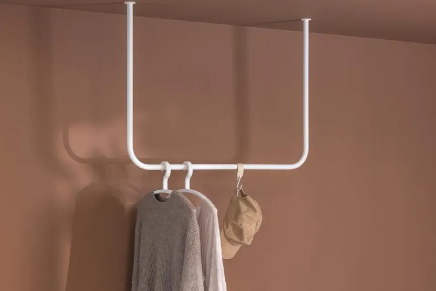 Hot Metallbude Kleiderstange Enio Weiß