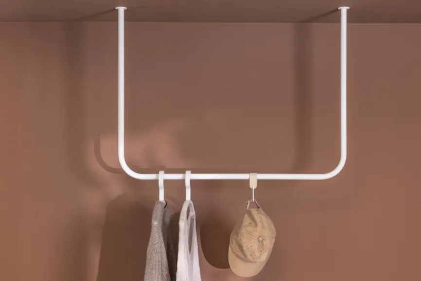 Hot Metallbude Kleiderstange Enio Weiß