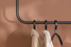 New Metallbude Kleiderstange Enio Schwarz