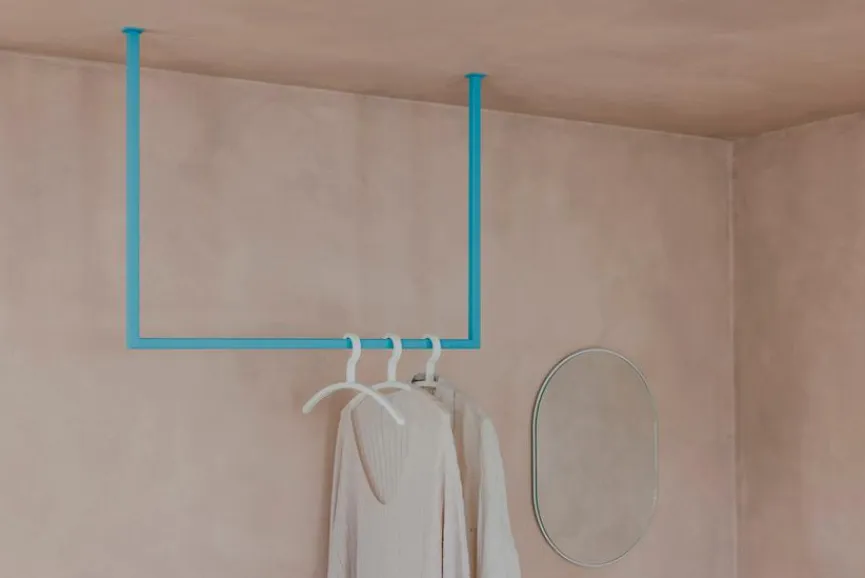 Best Metallbude Kleiderstange Rubi 60x120 Blueberry