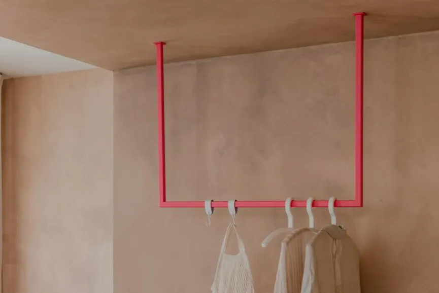 Metallbude Kleiderstange Rubi 80x120 Pink