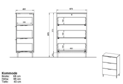 Discount Germania Kommode California Graphit