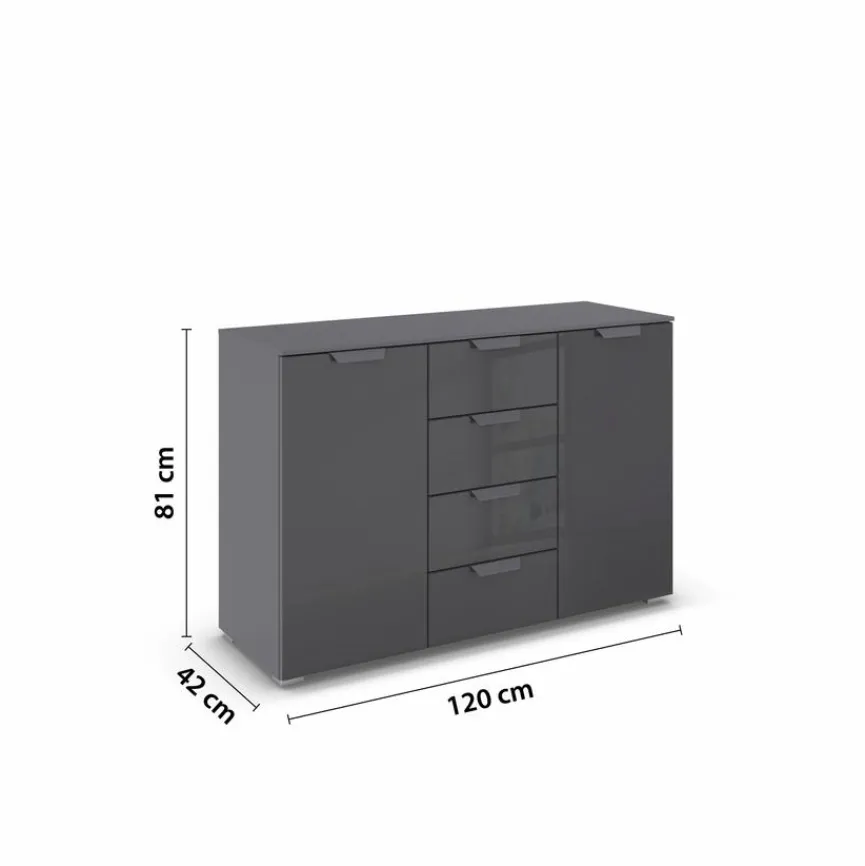 rauch ORANGE Kommode Aditio Box Basalt