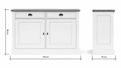 Hot Stilreich Kommode Barreiro Weiß