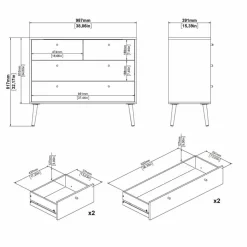 Kinder Tvilum Kommode Bodo