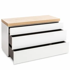 Clearance Sormani Kommode Brugnera Weiß / Eiche