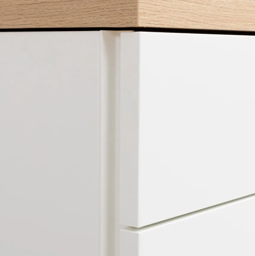 Clearance Sormani Kommode Brugnera Weiß / Eiche