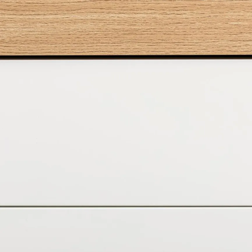 Clearance Sormani Kommode Brugnera Weiß / Eiche