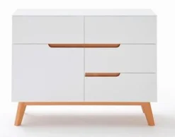 Online MCA Kommode Cervo Weiß / Eiche