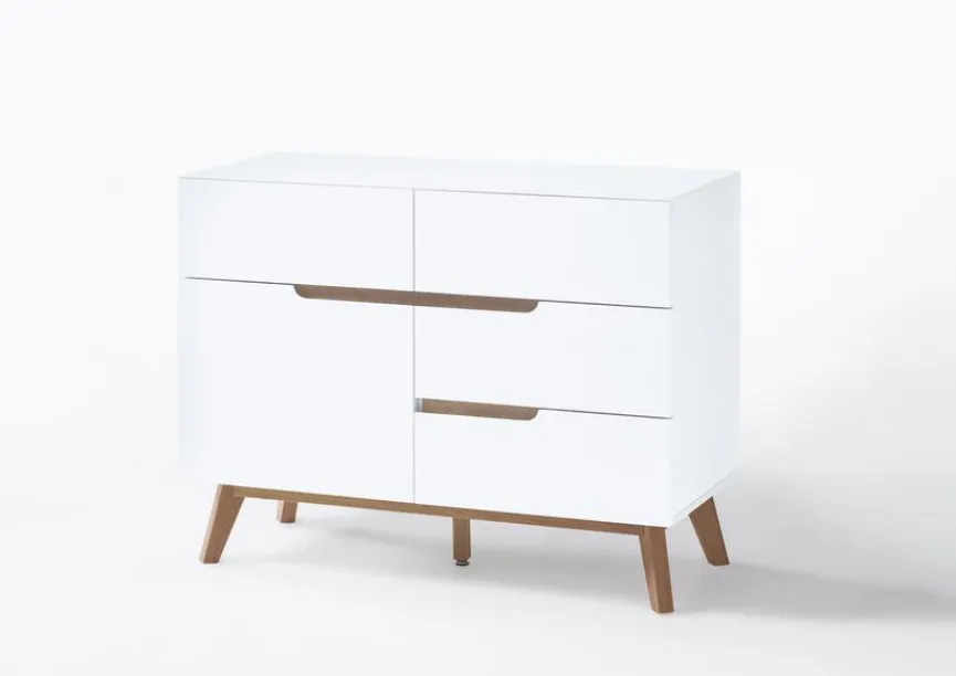 Online MCA Kommode Cervo Weiß / Eiche