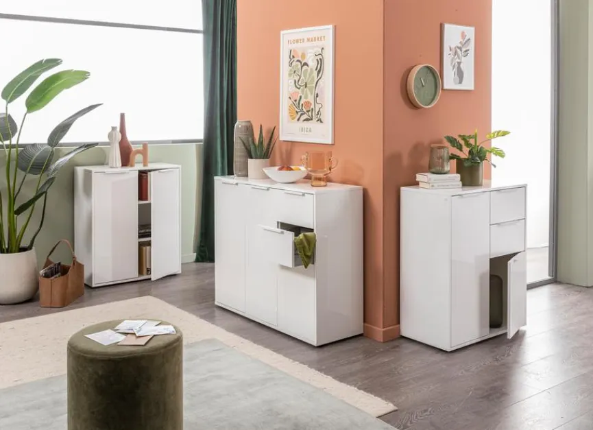 Composad Kommode Espresso Weiß