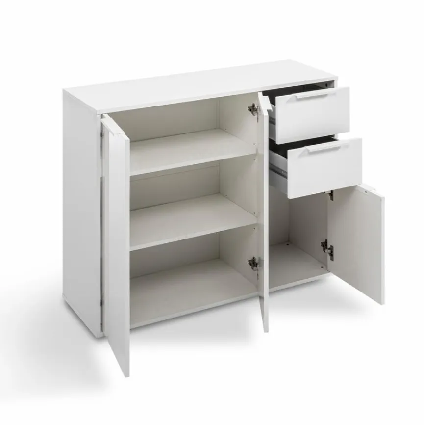 Composad Kommode Espresso Weiß