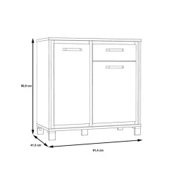 Best FORTE Kommode Farida Artisan-Eiche