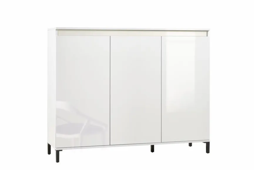 Clearance Kommode Genio Weiß / Hochglanz