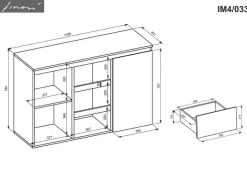 New Kommode Image Weiß / Matt