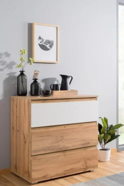 Outlet Kommode Image Eiche Weiß