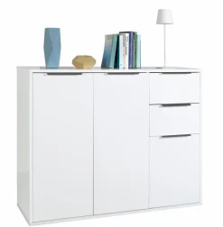 Outlet Composad Kommode Massimo Weiß Hochglanz