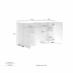 Sale Kommode Mister Weiß / Hochglanz