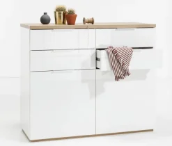 Best Composad Kommode Mundi Weiß / Eiche