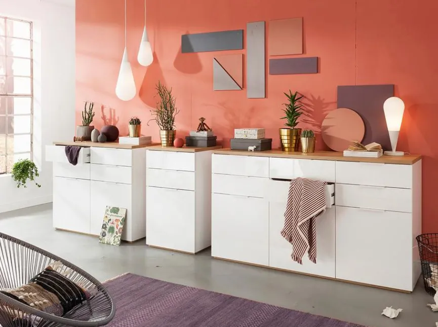 Best Composad Kommode Mundi Weiß / Eiche