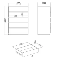 Clearance Tvilum Kommode Naia Cashmere