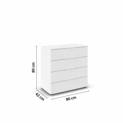 Discount rauch BLACK Kommode Scale Box Alpinweiß