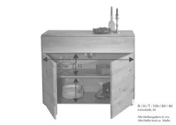 New G+K Kommode Skagen Wildeiche