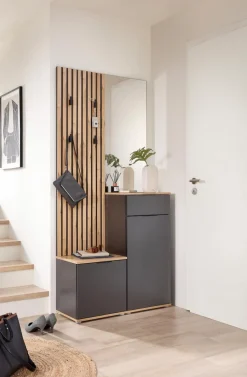 Hot Kompaktgarderobe Simple Anthrazit