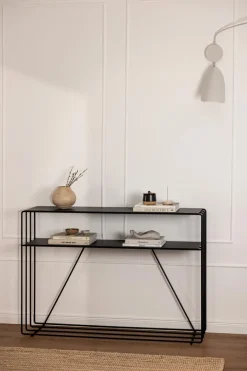 Hot Metallbude Konsolentisch Ria Schwarz