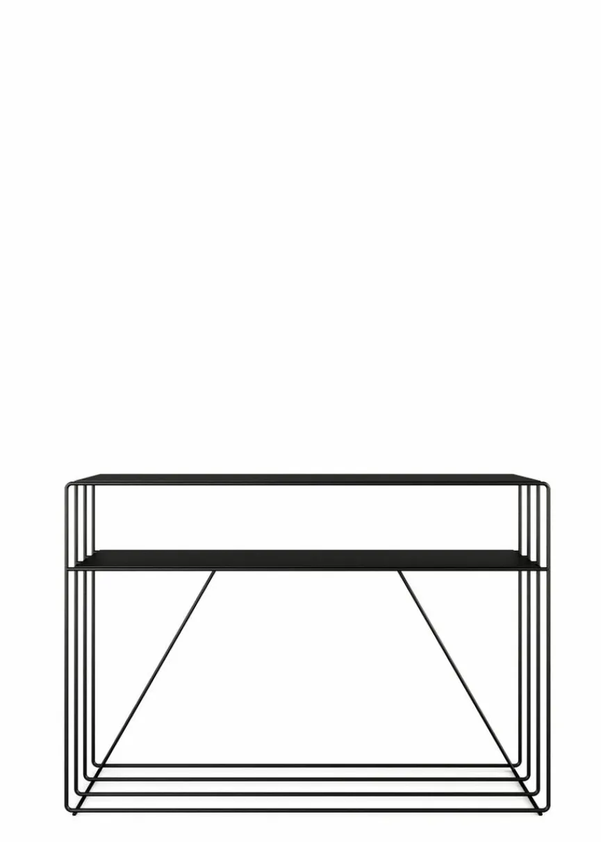 Hot Metallbude Konsolentisch Ria Schwarz