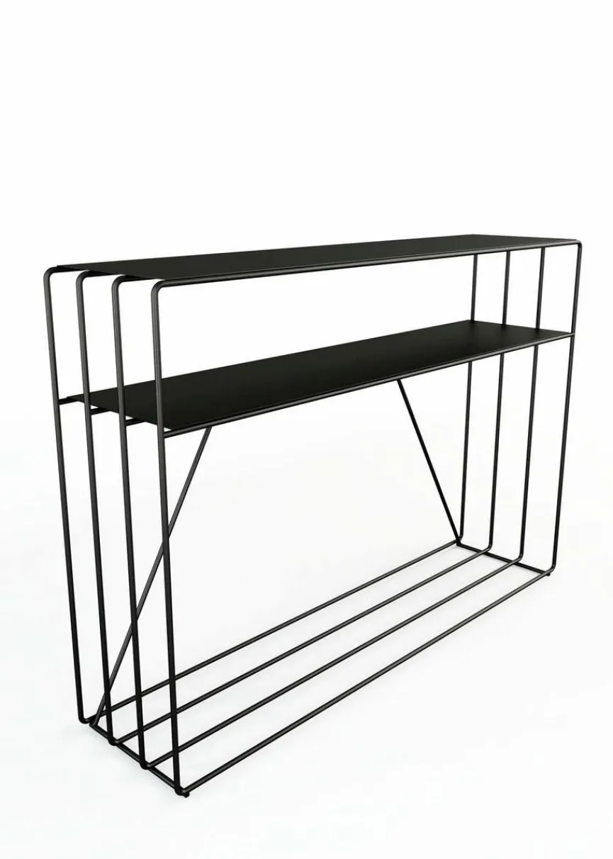 Hot Metallbude Konsolentisch Ria Schwarz