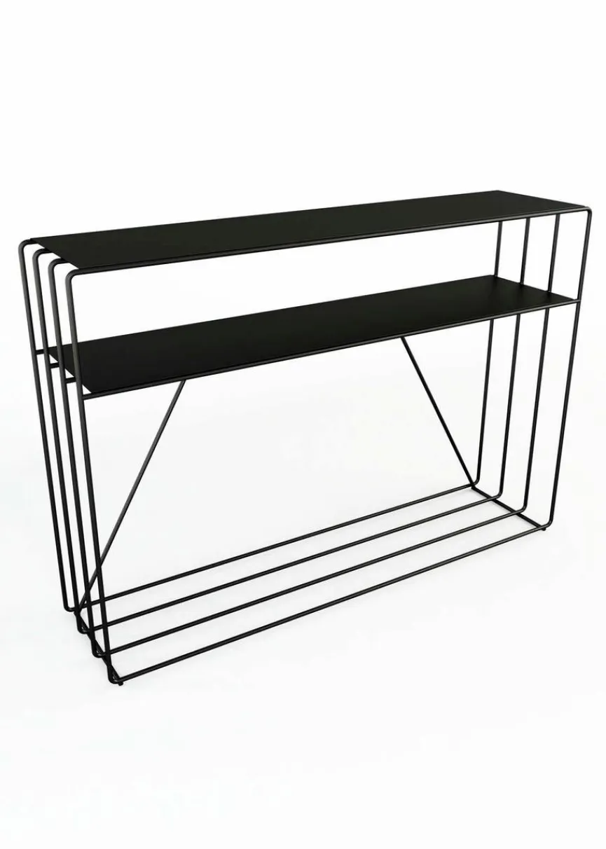 Hot Metallbude Konsolentisch Ria Schwarz