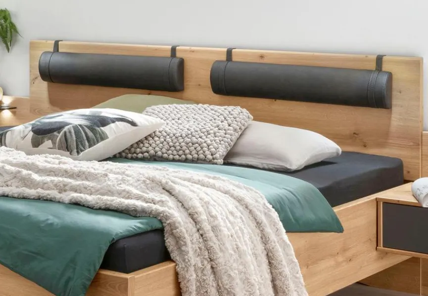 Outlet Wiemann Kopfteilpolster Pasadena 2er Set Anthrazit