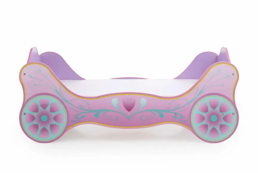 New BEGABINO Kutschenbett Sissy 90 x 200 cm Rosa