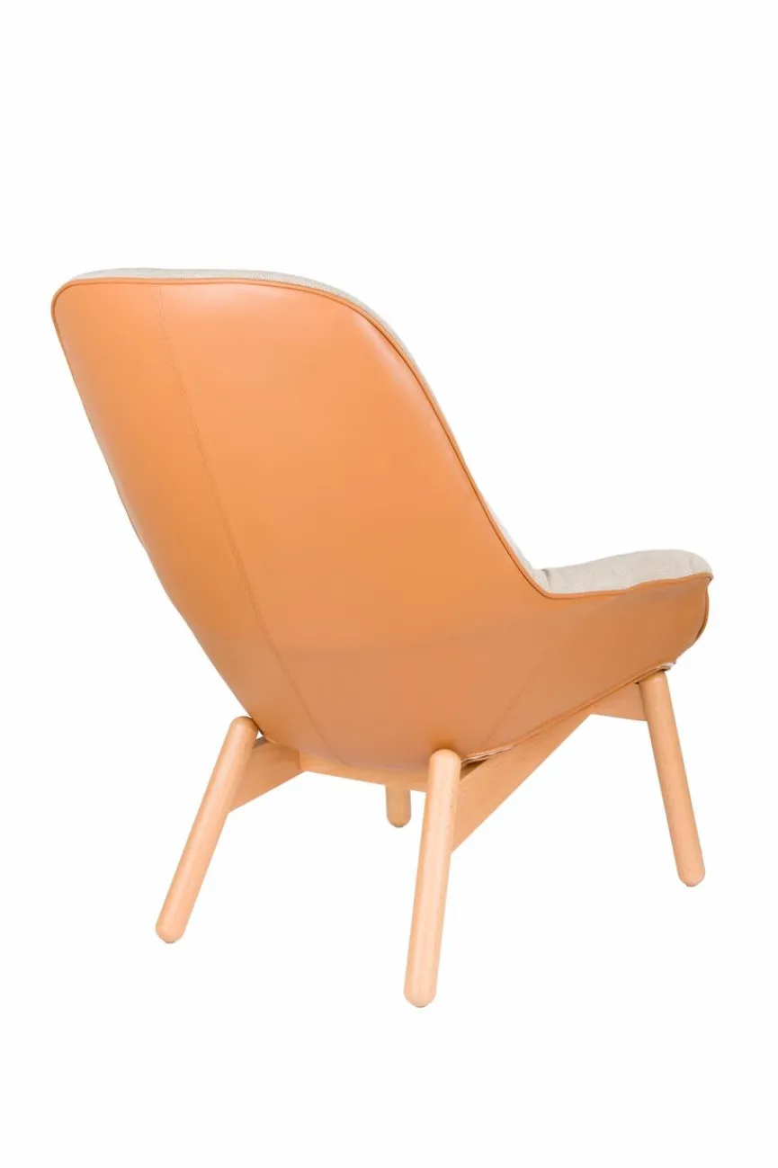 Clearance Zuiver Longchair Duke Orange
