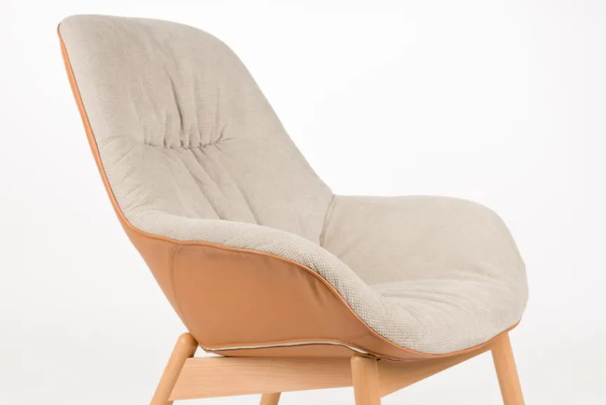 Clearance Zuiver Longchair Duke Orange