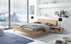 Best HASENA Massivholzbett Ancona 160 x 200 cm Eiche Bianco